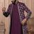Red silk embroidered premium designer indo western for men's
