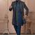 Blue velvet embroidered premium designer indo western for men's