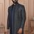 Blue velvet embroidered premium designer indo western for men's