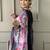 Women’s wine vichitra silk embroidered kurta set with pant & chinon laced dupatta