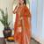 Women’s vichitra silk embroidered straight kurta set with pant & organza embroidered dupatta