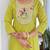 Women’s rayon embroidered straight kurta set with pant & taby printed dupatta
