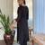 Women’s stylish embroidered straight kurta set in viscose with pant & dupatta