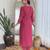 Women’s viscose silk embroidered straight kurta set with pant & viscose jacquard printed dupatta