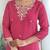 Women’s viscose silk embroidered straight kurta set with pant & viscose jacquard printed dupatta
