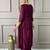 Women’s vichitra silk embroidered flared kurta set with viscose silk pant & chinon lace dupatta