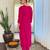 Women's rayon embroidered straight kurta with rayon pant and silk chiffon printed dupatta sets