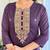 Women’s rayon embroidered straight kurta set with pant & silk chiffon embroidered laced dupatta