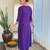 Women’s rayon slub embroidered straight kurta set with pant & organza laced dupatta