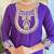 Women’s rayon slub embroidered straight kurta set with pant & organza laced dupatta