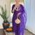 Women’s rayon slub embroidered straight kurta set with pant & organza laced dupatta