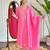 Women’s viscose embroidered straight kurta with viscose pant and cotton dyed dupatta set