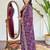 Women’s viscose silk embroidered kurta set with pant & printed chinon dupatta