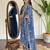 Women’s viscose silk embroidered kurta set with pant & printed chinon dupatta