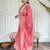 Women’s viscose blend embroidered straight kurta set with pant & jacquard silk dupatta