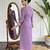 Women’s viscose silk embroidered kurta set with pant & printed chinon dupatta
