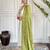 Women’s viscose blend embroidered straight kurta set with pant & jacquard silk dupatta