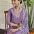 Women’s viscose silk embroidered kurta set with pant & printed chinon dupatta