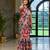 multy designer printed imported georgette saree with blouse piece