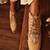 Gold beads embroidered wedges shoes