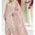 Heavy fox georgette with embroidery work with zarkan unstitched pakistani suit