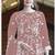Heavy orgenza with embroidery sequence  with moti work Un-stitched pakistani suit