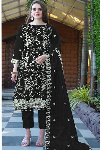 Heavy orgenza with embroidery sequence  with moti work Un-stitched pakistani suit