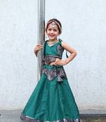    roman silk navratri lehenga choli for kids | color splash edition 2025   