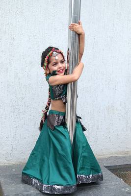    roman silk blend navratri lehenga choli for kids | color splash edition 2025    2