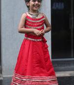    roman silk navratri lehenga choli for kids | color splash edition 2025   