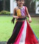    roman silk navratri lehenga choli for kids | color splash edition 2025   