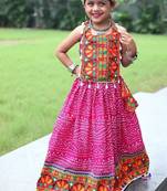    roman silk navratri lehenga choli for kids | color splash edition 2025   