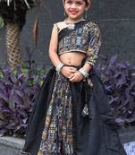    roman silk navratri lehenga choli for kids | color splash edition 2025   