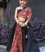    roman silk navratri lehenga choli for kids | color splash edition 2025   