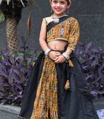    roman silk navratri lehenga choli for kids | color splash edition 2025   