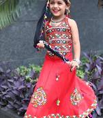    roman silk navratri lehenga choli for kids | color splash edition 2025   