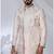 Pink rayon embroidered indo western for mens