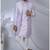 Purple silk embroidered bandhgala for mens