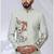 Green rayon embroidered bandhgala for mens