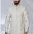 Cream rayon embroidered bandhgala for mens