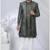 Green silk embroidered indo western for mens