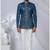 Blue rayon embroidered bandhgala for mens