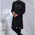 Black rayon hand woven sherwani for mens