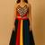 Navratri Multicolor Rayon lehenga set for womens - Free Size