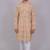 Bluesaanchi men's chikankari threadwork & sequin kurta set – cream & mauve