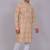 Bluesaanchi men's chikankari threadwork & sequin kurta set – cream & mauve