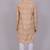 Bluesaanchi men's chikankari threadwork & sequin kurta set – cream & mauve