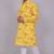 Bluesaanchi men's chikankari threadwork & sequin kurta set – lemon yellow