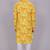 Bluesaanchi men's chikankari threadwork & sequin kurta set – lemon yellow