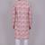 Bluesaanchi men's chikankari threadwork & sequin kurta set – pink